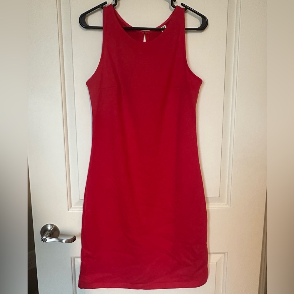 Old Navy Red Sleeveless Sheath Dress